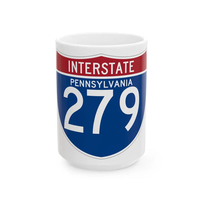 I-279 PA (Pennsylvania) (Road Sign) White Coffee Mug 15oz - Go Mug Yourself