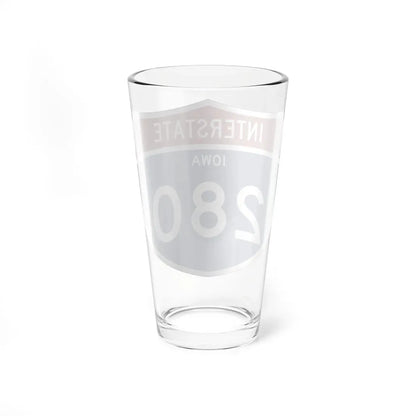 I-280 IA 1961 (Iowa) (Road Sign) Pint Glass 16oz - Go Mug Yourself