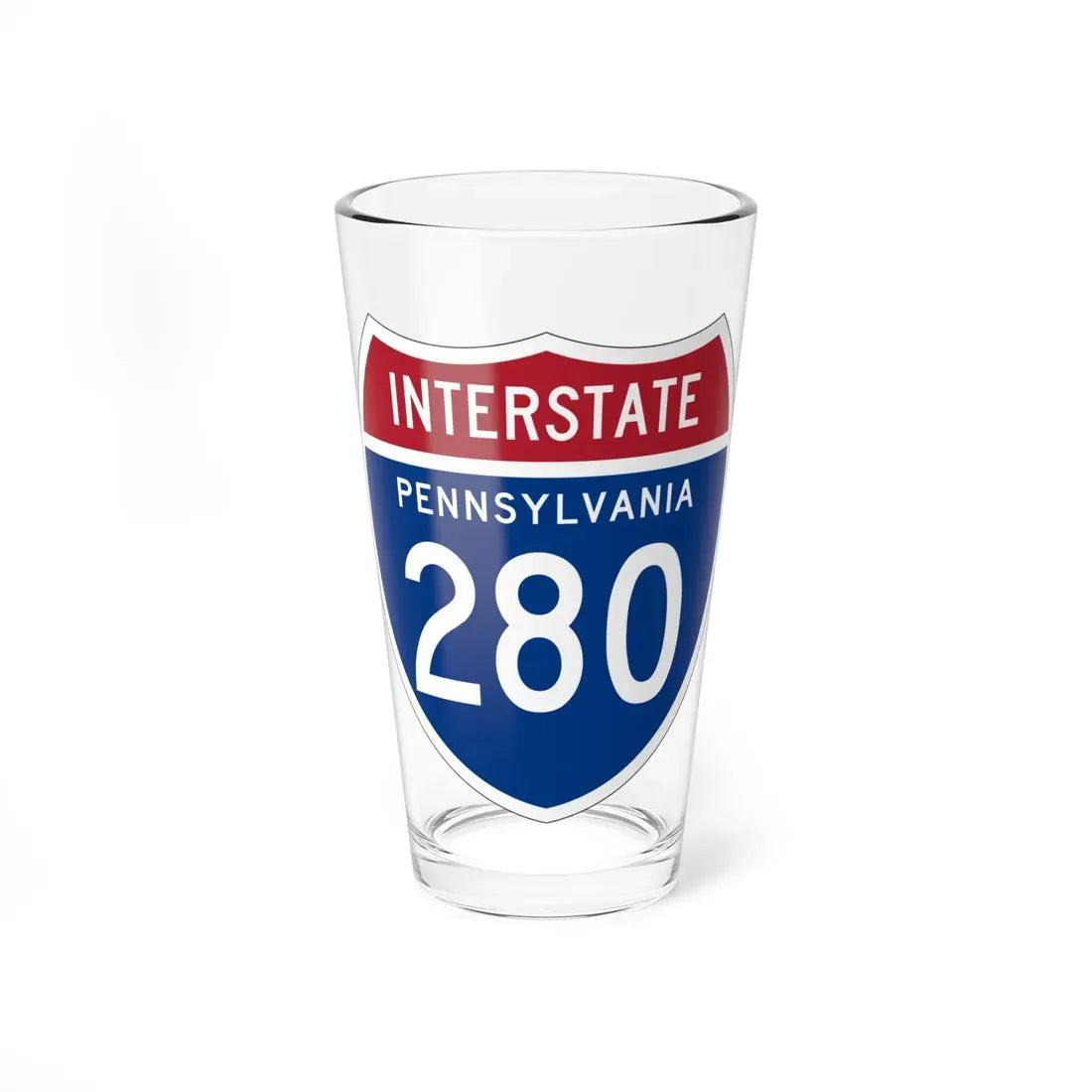 I-280 PA 1957 (Pennsylvania) (Road Sign) Pint Glass 16oz 16oz - Go Mug Yourself