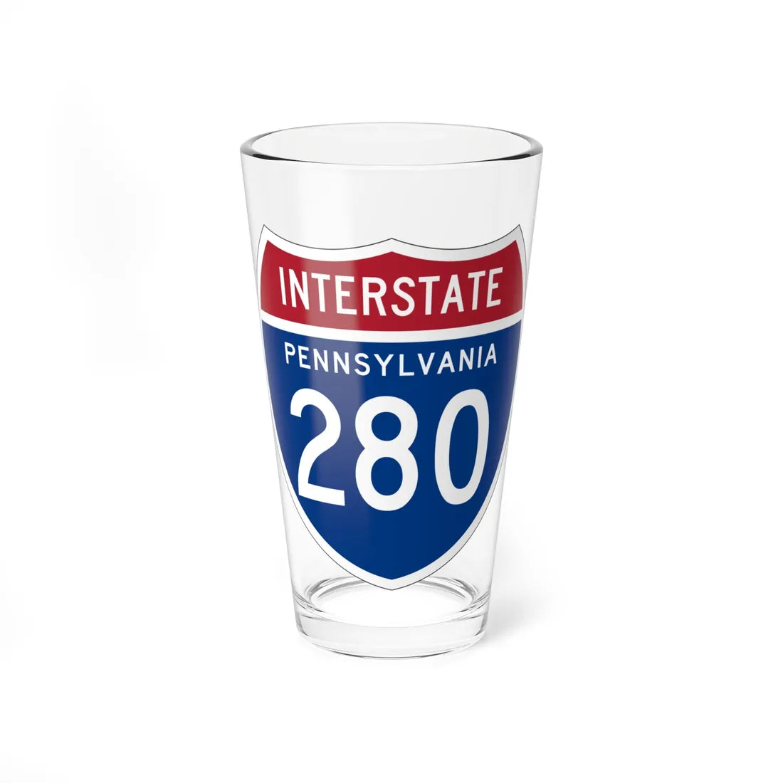 I-280 PA 1957 (Pennsylvania) (Road Sign) Pint Glss 16oz 16oz - Go Mug Yourself