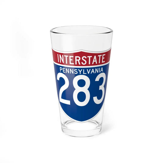 I-283 PA (Pennsylvania) (Road Sign) Pint Glass 16oz 16oz - Go Mug Yourself