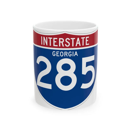 I-285 GA (Georgia) (Road Sign) White Coffee Mug 11oz - Go Mug Yourself