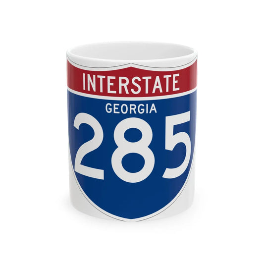 I-285 GA (Georgia) (Road Sign) White Coffee Mug 11oz - Go Mug Yourself
