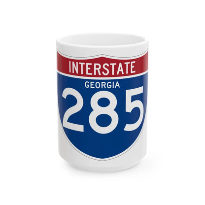 I-285 GA (Georgia) (Road Sign) White Coffee Mug 15oz - Go Mug Yourself