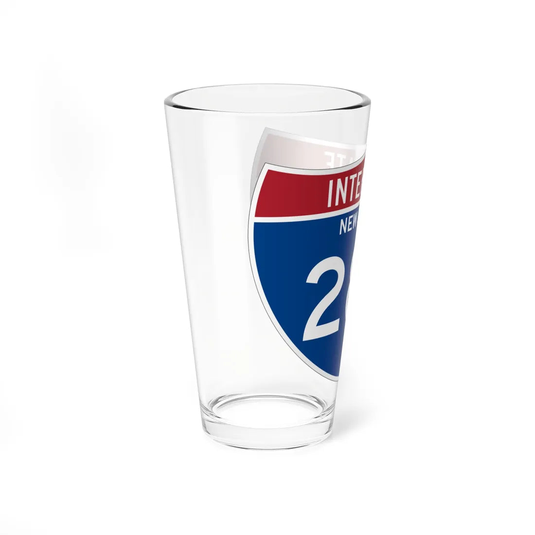 I-287 NJ Metric (New Jersey) (Road Sign) Pint Glass 16oz - Go Mug Yourself