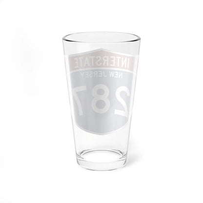 I-287 NJ Metric (New Jersey) (Road Sign) Pint Glass 16oz - Go Mug Yourself
