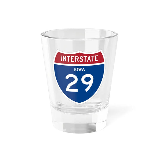 I-29 IA 1957 (Iowa) (Road Sign) Shot Glass 1.5oz 1.5oz - Go Mug Yourself