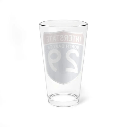 I-29 ND (North Dakota) (Road Sign) Pint Glass 16oz - Go Mug Yourself