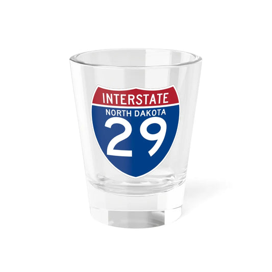 I-29 ND (North Dakota) (Road Sign) Shot Glass 1.5oz 1.5oz - Go Mug Yourself