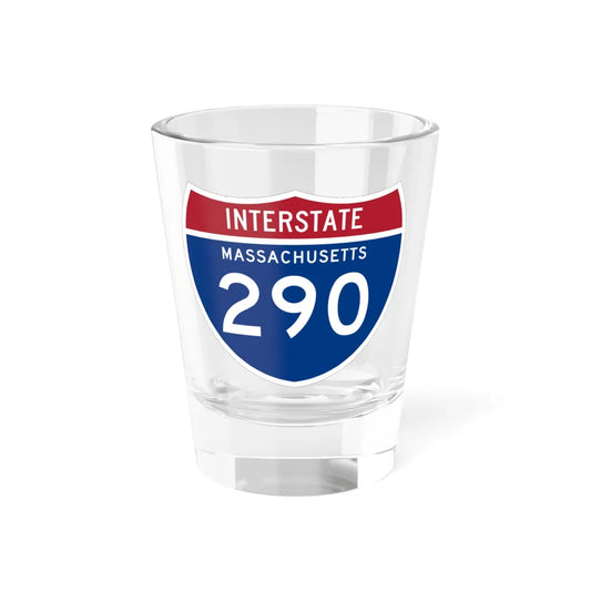 I-290 MA 1961 (Massachusetts) (Road Sign) Shot Glass 1.5oz 1.5oz - Go Mug Yourself