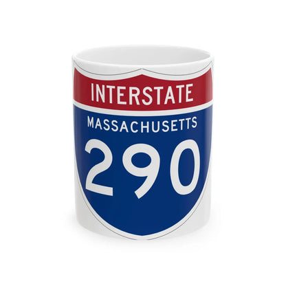 I-290 MA 1961 (Massachusetts) (Road Sign) White Coffee Mug 11oz - Go Mug Yourself
