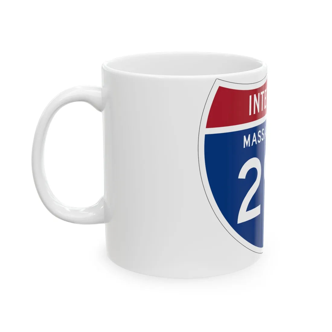 I-290 MA 1961 (Massachusetts) (Road Sign) White Coffee Mug - Go Mug Yourself