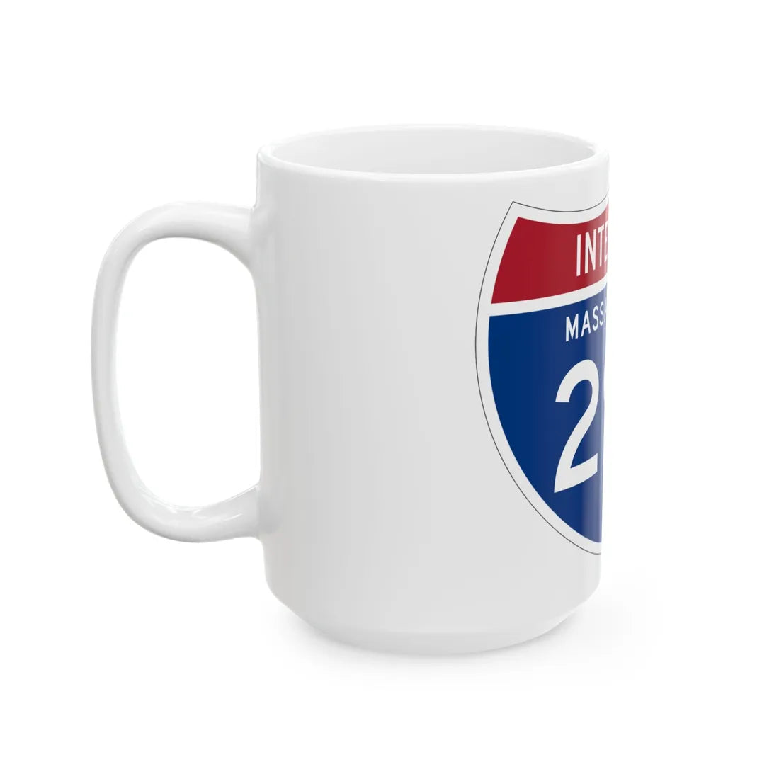 I-290 MA 1961 (Massachusetts) (Road Sign) White Coffee Mug - Go Mug Yourself