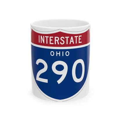 I-290 OH 1961 (Ohio) (Road Sign) White Coffee Mug 11oz - Go Mug Yourself