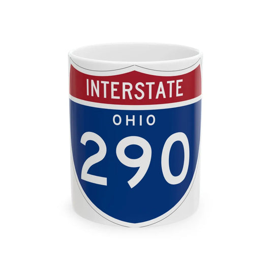 I-290 OH 1961 (Ohio) (Road Sign) White Coffee Mug 11oz - Go Mug Yourself