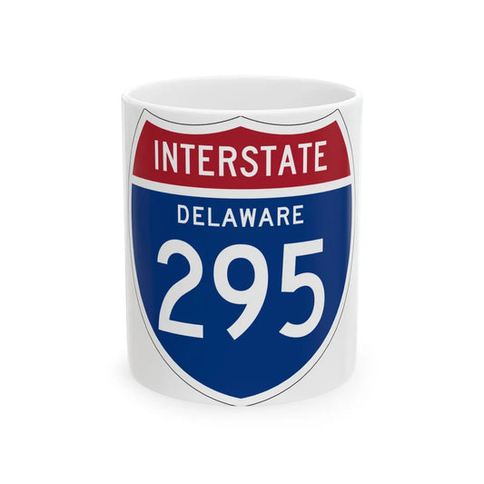 I-295 DE 1957 (Delaware) (Road Sign) White Coffee Mug 11oz - Go Mug Yourself