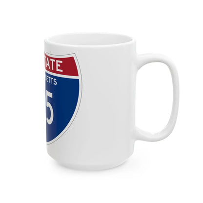 I-295 MA (Massachusetts) (Road Sign) White Coffee Mug - Go Mug Yourself