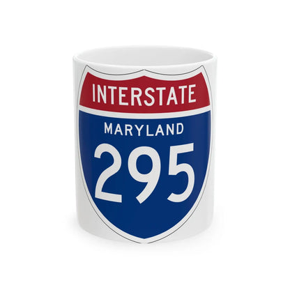 I-295 MD 1957 (Maryland) (Road Sign) White Coffee Mug 11oz - Go Mug Yourself