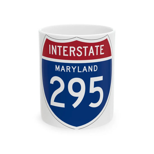 I-295 MD 1957 (Maryland) (Road Sign) White Coffee Mug 11oz - Go Mug Yourself