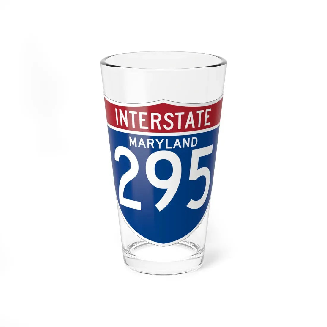 I-295 MD (Maryland) (Road Sign) Pint Glass 16oz 16oz - Go Mug Yourself