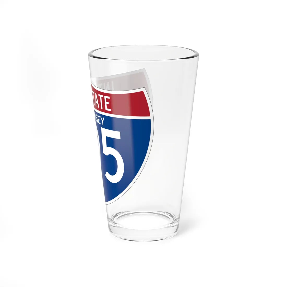 I-295 NJ (New Jersey) (Road Sign) Pint Glss 16oz - Go Mug Yourself