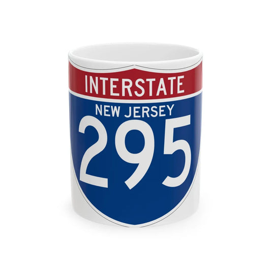 I-295 NJ (New Jersey) (Road Sign) White Coffee Mug 11oz - Go Mug Yourself