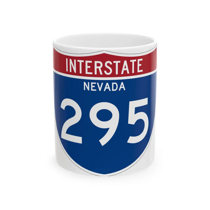 I-295 NV Metric (Nevada) (Road Sign) White Coffee Mug 11oz - Go Mug Yourself