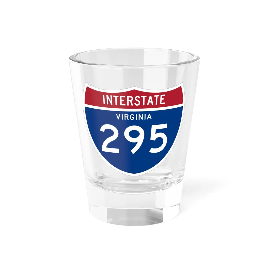 I-295 VA 1961 (Virginia) (Road Sign) Shot Glass 1.5oz 1.5oz - Go Mug Yourself
