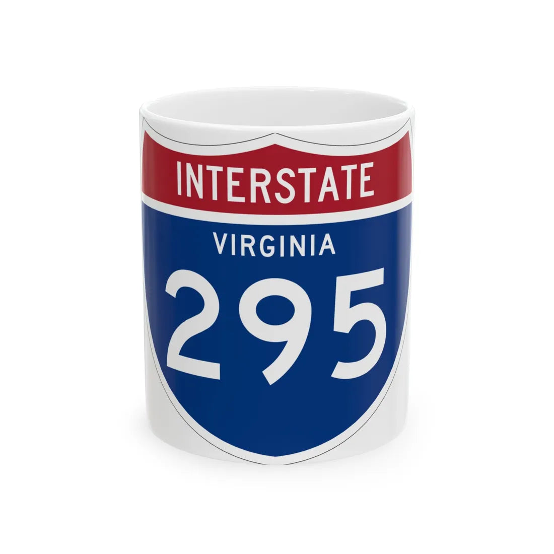 I-295 VA 1961 (Virginia) (Road Sign) White Coffee Mug 11oz - Go Mug Yourself