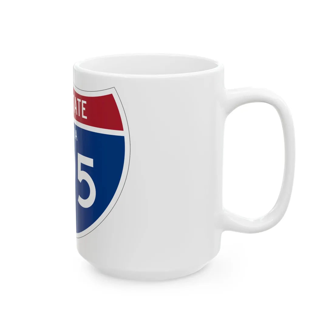 I-295 VA 1961 (Virginia) (Road Sign) White Coffee Mug - Go Mug Yourself