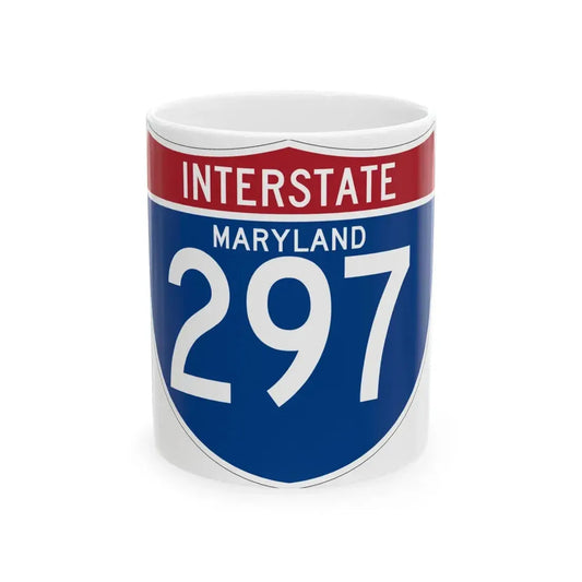 I-297 MD (Maryland) (Road Sign) White Coffee Mug 11oz - Go Mug Yourself