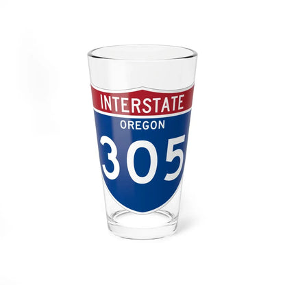 I-305 OR Metric (Oregon) (Road Sign) Pint Glass 16oz 16oz - Go Mug Yourself