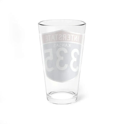I-335 KS (Kansas) (Road Sign) Pint Glss 16oz - Go Mug Yourself