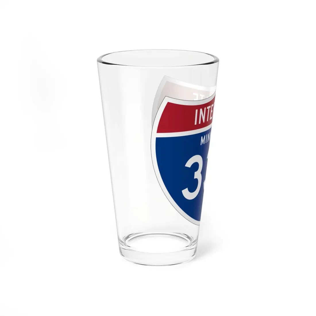 I-335 MN 1961 (Minnesota) (Road Sign) Pint Glass 16oz - Go Mug Yourself