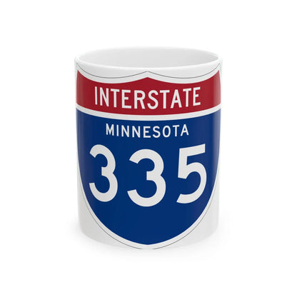 I-335 MN 1961 (Minnesota) (Road Sign) White Coffee Mug 11oz - Go Mug Yourself