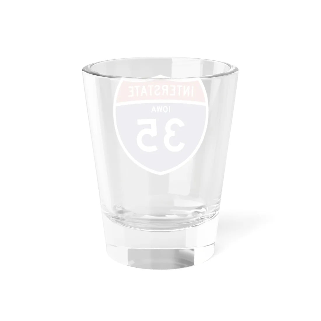 I-35 IA 1957 (Iowa) (Road Sign) Shot Glass 1.5oz - Go Mug Yourself