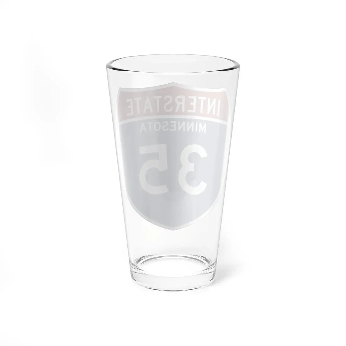 I-35 MN 1957 (Minnesota) (Road Sign) Pint Glass 16oz - Go Mug Yourself