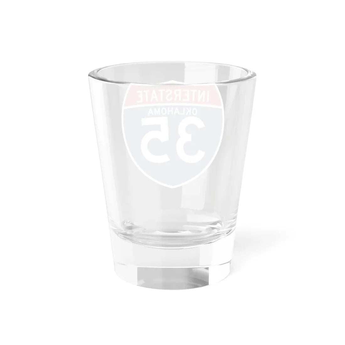 I-35 OK (Oklahoma) (Road Sign) Shot Glass 1.5oz - Go Mug Yourself
