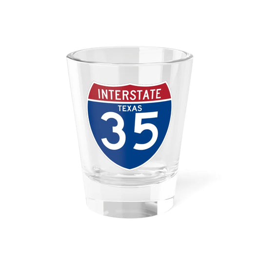 I-35 TX (Texas) (Road Sign) Shot Glass 1.5oz 1.5oz - Go Mug Yourself