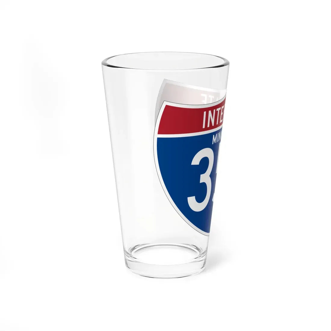 I-35E MN (Minnesota) (Road Sign) Pint Glass 16oz - Go Mug Yourself