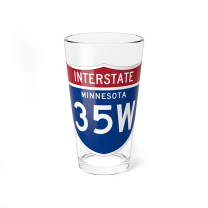 I-35W MN 1961 (Minnesota) (Road Sign) Pint Glss 16oz 16oz - Go Mug Yourself