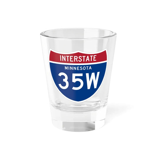 I-35W MN 1961 (Minnesota) (Road Sign) Shot Glass 1.5oz 1.5oz - Go Mug Yourself