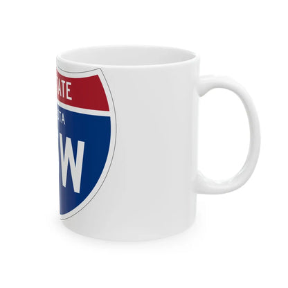 I-35W MN 1961 (Minnesota) (Road Sign) White Coffee Mug - Go Mug Yourself