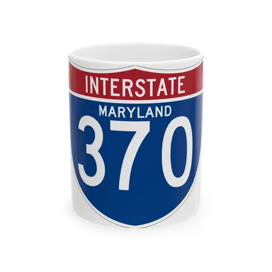 I-370 MD (Maryland) (Road Sign) White Coffee Mug 11oz - Go Mug Yourself