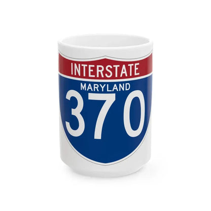 I-370 MD (Maryland) (Road Sign) White Coffee Mug 15oz - Go Mug Yourself