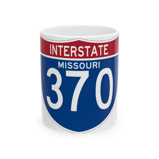 I-370 MO (Missouri) (Road Sign) White Coffee Mug 11oz - Go Mug Yourself