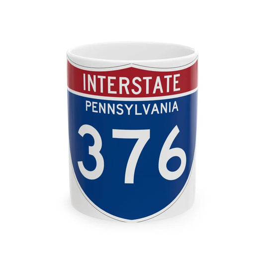 I-376 PA 1961 (Pennsylvania) (Road Sign) White Coffee Mug 11oz - Go Mug Yourself
