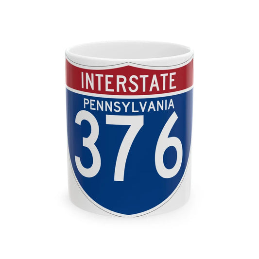 I-376 PA (Pennsylvania) (Road Sign) White Coffee Mug 11oz - Go Mug Yourself