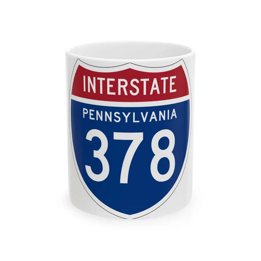 I-378 PA 1957 (Pennsylvania) (Road Sign) White Coffee Mug 11oz - Go Mug Yourself
