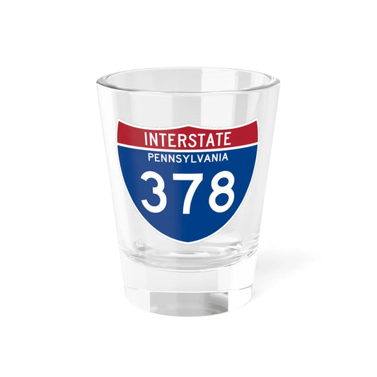 I-378 PA 1961 (Pennsylvania) (Road Sign) Shot Glass 1.5oz 1.5oz - Go Mug Yourself